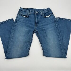 Levi's 514 Straight Fit Jeans Mens 30x32 Blue Medium Wash Denim 00514-1285